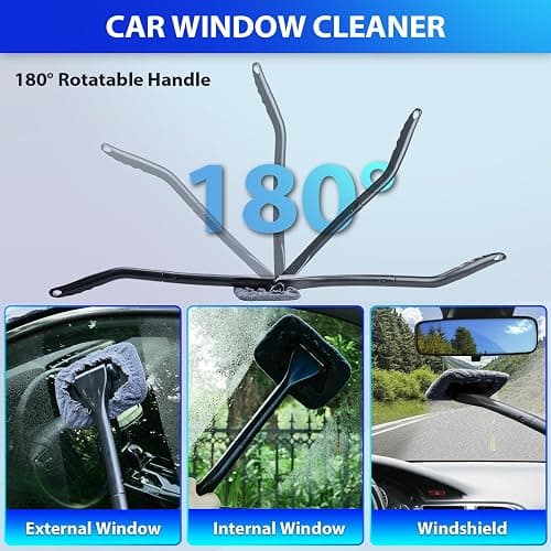 THINKWORK Car Cleaning Kit, Car Detailing Kit Interior Cleaner with High Power Handheld Vacuum, 10Pcs Detailing Brush and Storage Bag, Gray Auto Interior Cleaning Kit for Men thumbnail 6