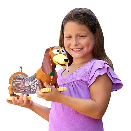 Disney and Pixar Toy Story Slinky Dog Pull Toy, Walking Spring Dog Toy with Leash, Classic Stretch Toy for Toddlers, Preschool Kids Toys Ages 18 Months and Up, Basket Stuffers by Just Play thumbnail 2