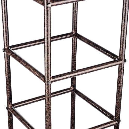H Potter Trellis Obelisk Tall Metal Garden Decor Vertical Yard Art for Roses Climbing Plants Weather Resistant Wrought Iron Ornamental (Charcoal Brown, 6 Foot) thumbnail 6