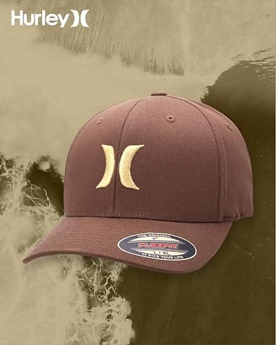 Hurley Mens Baseball Cap - Flexfit Fitted Baseball Caps for Men (Sizes: S-XL) thumbnail 7