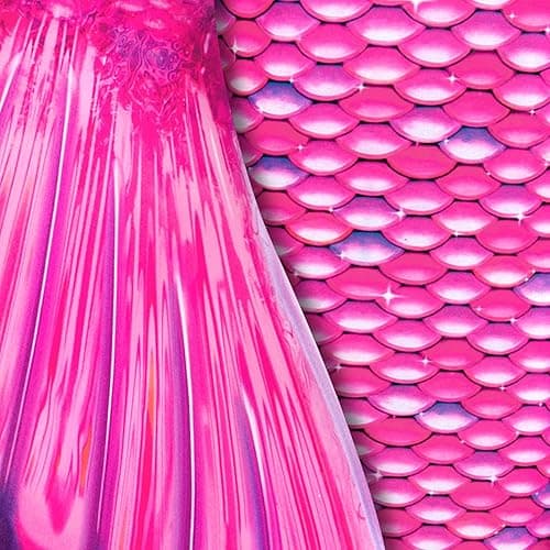 Fin Fun Mermaidens - Mermaid Tails for Swimming for Women, Teens and Adults with Monofin - Medium - Malibu Pink thumbnail 8