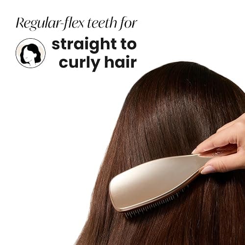 Tangle Teezer Ultimate Detangler Haarbürste – Nasses & Trockenes Haar – Entwirrungsbürste für Alle Haartypen – Zweistufige Borsten Reduzieren Haarbruch & Knoten – Champagner Gold mit Chrom-Finish thumbnail 3