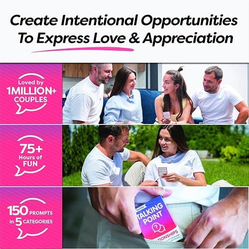 GET Talking: Relationships - 150 Expert-Written Questions on 50 Conversation Starter Cards for Couples - Put Away Your Phones - Meaningful Conversation Card Game for Adult Couples thumbnail 5