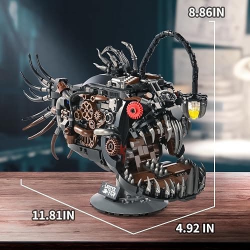 XITALAXU Mechanical Fish Building Sets,Ocean Animal Collection Toy,Adults Home or Office Decor,STEM Building Gift for Teens Boys and Girls 8-14 (1038PCS) thumbnail 4