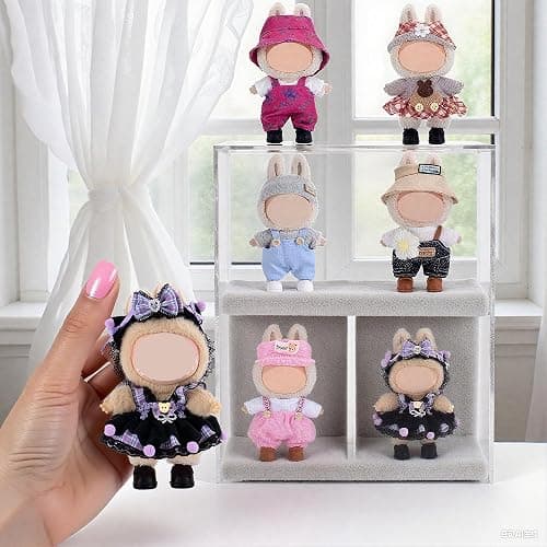 Total 6 Sets 17cm Dolls Clothes Outfits and Accessories Include Various Style Dress and Outfits (Doll and Shoes Not Included) thumbnail 5