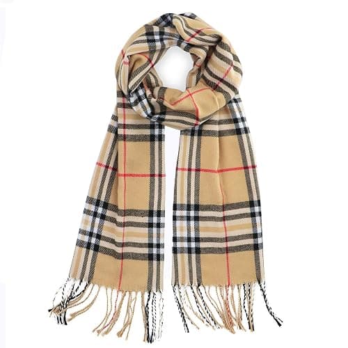vimate Plaid Scarf for Men Women Super Soft Classic Tartan Checkered Neck Scarves thumbnail 2