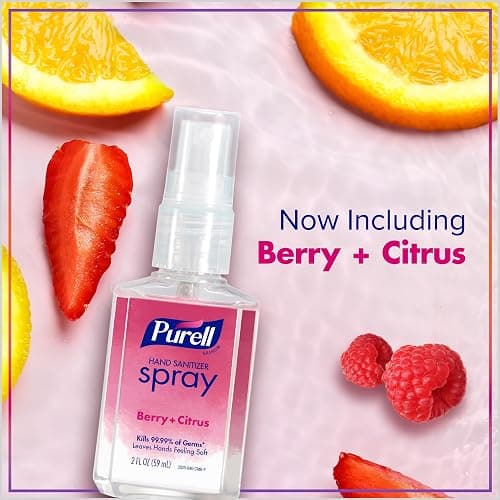 PURELL Hand Sanitizer Spray, Infused with Essential Oils, Scented Variety Pack, 2 fl oz Travel-Size Bottle (Pack of 6) - 2026-04-ECMP thumbnail 4