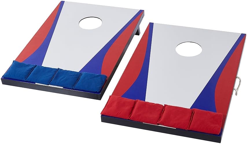Amazon Basics Cornhole Set, Blue/Red thumbnail 2