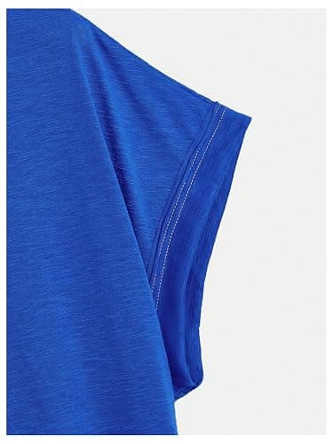 SOLY HUX Women Open Back Tops Workout Backless Tee Casual Athletic Shirts Short Sleeve Oversized Gym T Shirt thumbnail 4