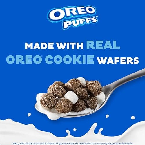 Post Oreo Puff Cereal Cup, Chocolate Cereal, 1 oz cup (Pack of 12) thumbnail 6