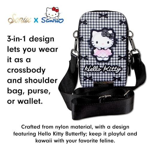Sonix x Sanrio Phone Pouch - Universal Smartphone Purse and Wallet, Crossbody and Shoulder Bag | Hello Kitty Butterfly thumbnail 5