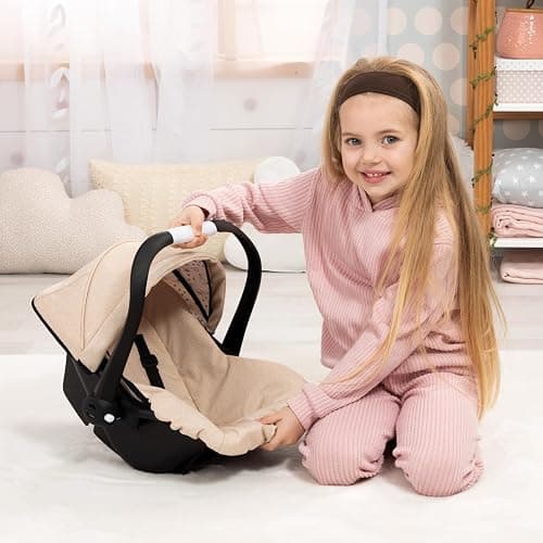 Bayer Design 67975AA Doll car seat with Sun Canopy, Adjustable Handle, Harness, for Dolls up to 46 cm thumbnail 5