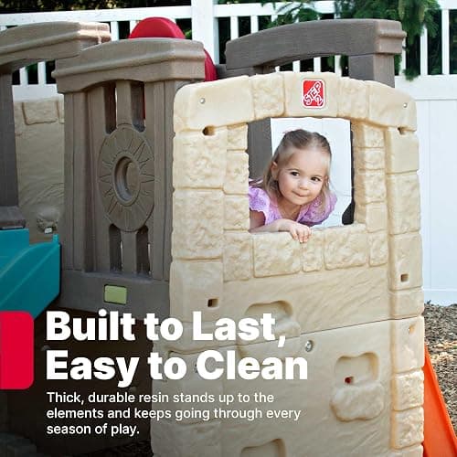 Step2 Woodland Climber II Kids Playset, Ages 2 –6 Years Old, Toddler Slide and Climbing Wall, Outdoor Playground for Backyard, Sturdy Plastic Frame, Easy Set Up thumbnail 5