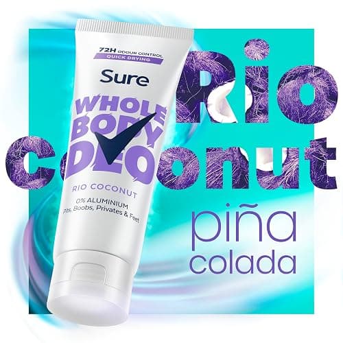Sure Rio Coconut Whole Body Deodorant women's deodorant cream with a fresh & tropical fragrance for 72-hour odour control 75 ml thumbnail 5