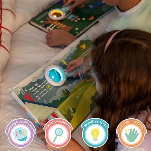 Glo Pals Light-Up Library - Light-Up Kids Books 3-Pack with 1 Magic Magnifier - Interactive Children's Books Alex, Blair & Pippa Stories - Book Sets for Kids Light-Up Learning - Early Reader Books thumbnail 8