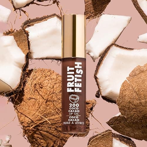 Milani Fruit Fetish Lip Oil, Tinted Lip Gloss & Hydrating Lip Oil Treatment, Moisturizing Non Sticky Clear Shine, High Shine Lip Balm for Dry Lips with Vitamin E, Coco Cacao, 0.14 oz thumbnail 3