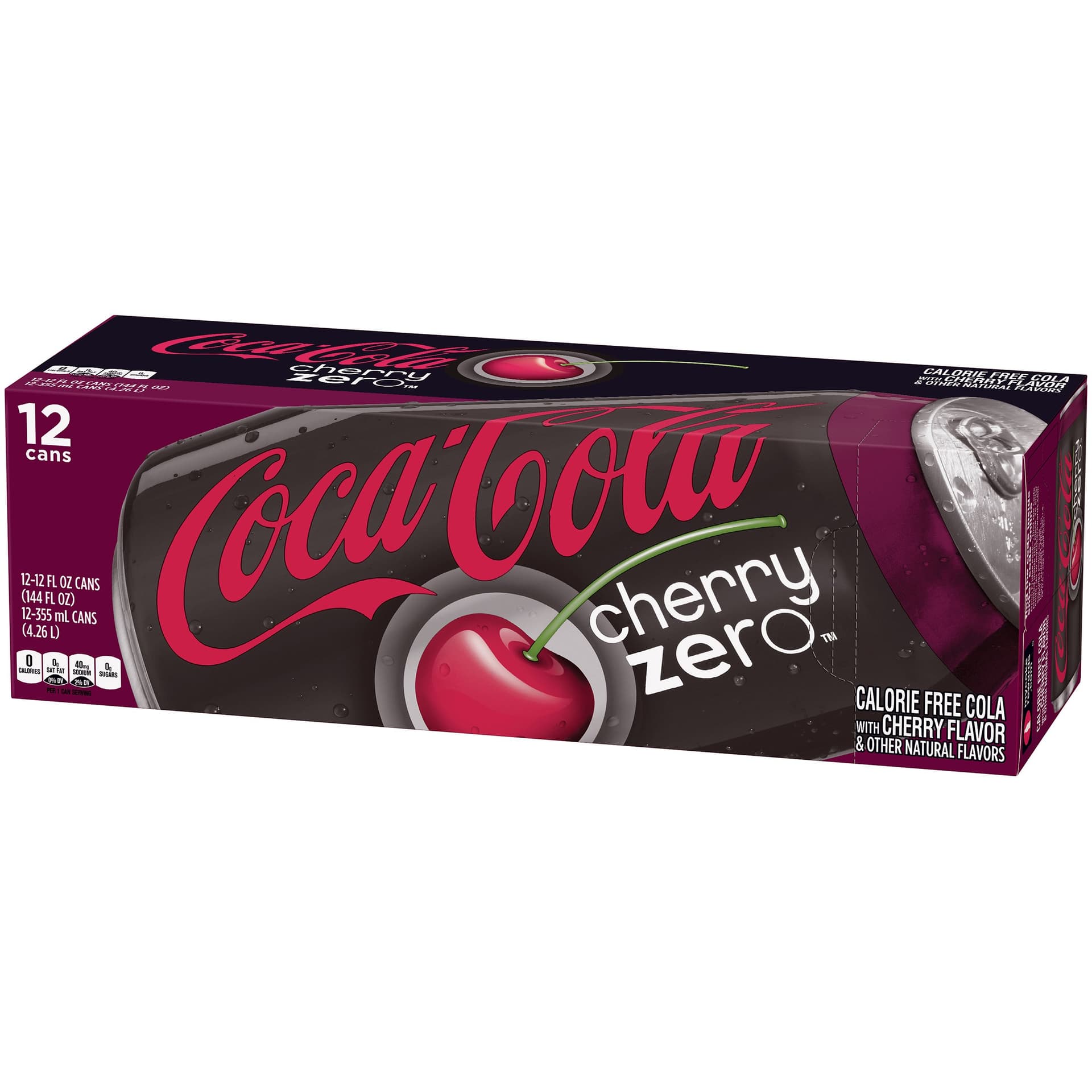 Coca-Cola Cherry Coke Zero, 12 onzas (12 latas) thumbnail 3