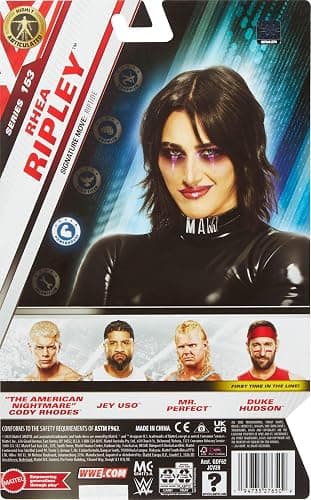 Mattel WWE Rhea Ripley Action Figure, Main Event Series #153 6-inch Collectible with 10 Articulation Points & Life-Like Look - Rhea Ripley thumbnail 6