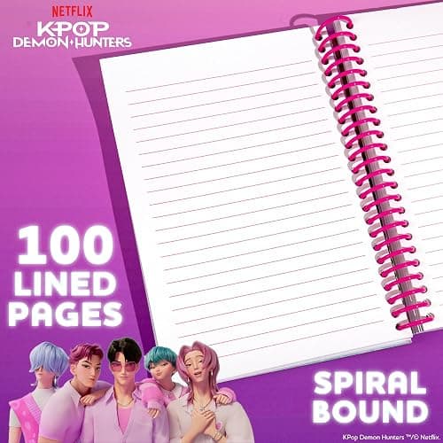 KPop Demon Hunters™ Journal – Saja Boys Edition, 100 Lined Pages, Notebook Measures 5.8 x 8.3, Official K Pop Demon Hunters Merch for K-Pop Fans, Students, Teens thumbnail 4