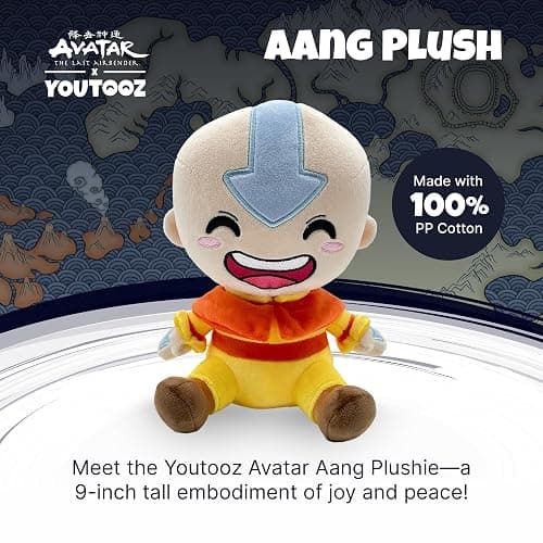 Youtooz Aang Plush, 9" Avatar Plush Aang - Youtooz Avatar The Last Airbender Collection Based on Famous Animated Series thumbnail 3
