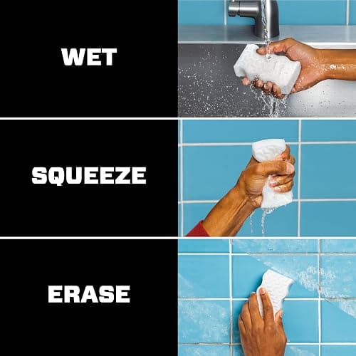 Mr. Clean Magic Eraser Sponge, All Purpose Cleaner, Cleaning Scrubber, Kitchen, Bathroom, Shower, Oven, Cleaning Supplies, Variety Pack with 1 Ultra Thick, 2 Ultra Foamy, & 3 Extra Durable, 6ct thumbnail 7