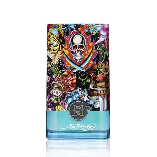 ED HARDY Hearts & Daggers Eau de Toilette for Men, 3.4 fl oz | Men's woody aromatic eau de toilette. Cologne with notes of katsura wood, suede, patchouli, and sandalwood. thumbnail 2