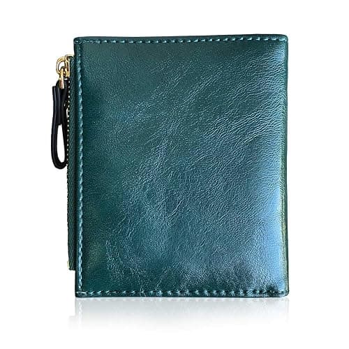 AOXONEL Girls Wallet Small Bifold Womens Wallets Rfid,Compact Female Cute Mini Zipper Coin Card Purse for Teen Girl Kids (Green) thumbnail 5