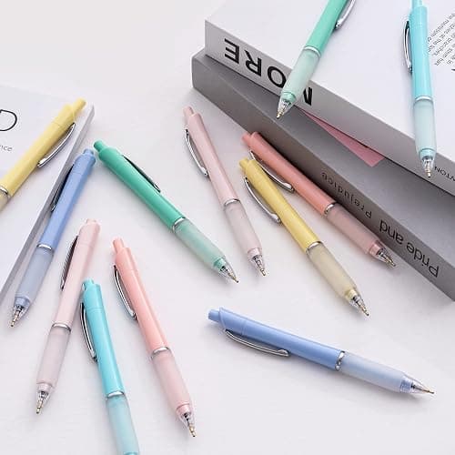 Aisibeiger Ball Point Pen Black Ink Ballpoint Pens with Super Soft Grip Medium Point 1.0mm Office Pens (6 pack) thumbnail 5