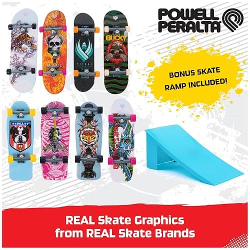 Tech Deck, Powell Peralta Legends SK8Shop Bonus Pack with Ramp, Collectible and Customisable Mini Skateboards, Kids Toys for Ages 6 and up thumbnail 2