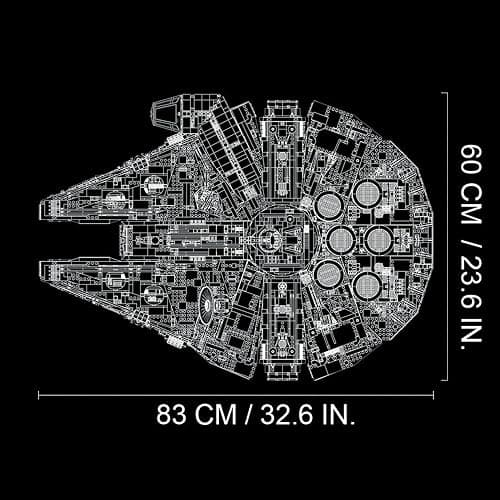 LEGO Star Wars Millennium Falcon - Building Set for Adults, Ages 16+ - Gift for Birthday - Movie Collectible Model Kit - Display in Home or Office - 75192 thumbnail 3