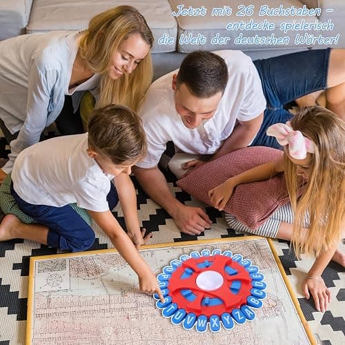 Asslye RASENDE WÖRTER Spiel mit 26 Tasten - Wortspiel Buchstaben Drücken mit Timer, Familienspiele Brettspiele Partyspiele für Kinder und Erwachsene, 2–8 Spieler (26 Tasten) thumbnail 2