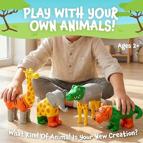 Popular Playthings Magnetic Mix or Match Animals | Magnetic Animals for Toddlers 1-3, for Kids, Animal Toys thumbnail 6