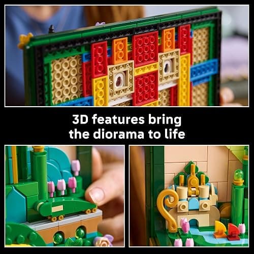 LEGO Wicked Emerald City Wall Art Building Set for Adults - Wall Decor for Living Room, Bedroom, or Dorm - Collectible Wicked Merch for Movie Fans - Gift Ideas for Women & Men, Ages 18+ - 75685 thumbnail 4