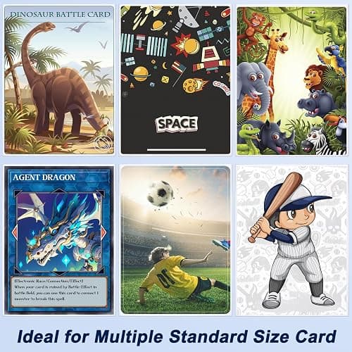 500 Counts Card Sleeves for Trading Cards, Soft Penny Card Sleeves Clear Plastic Card Protectors Fit for Baseball Card, Sports Cards, MTG Game Card Standard Cards thumbnail 6