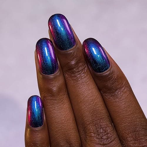 ILNP Birefringence - Blue, Purple, Red, Green, Yellow, Orange Ultra Chrome Color Shifting Nail Polish thumbnail 4