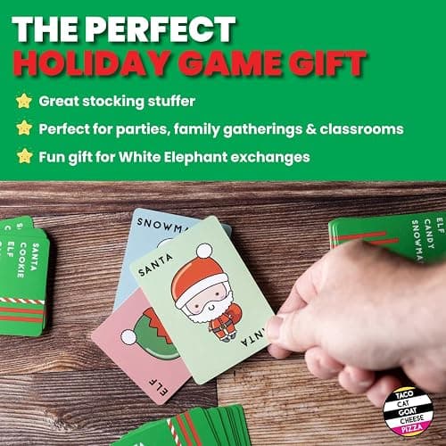 Santa Cookie Elf Candy Snowman Christmas Edition Holiday Card Game by Taco Cat Goat Cheese Pizza | Great for Stockings and White Elephant Gift | Fun for Kids, Teens, Adults, and Families | 2-8 Players thumbnail 7