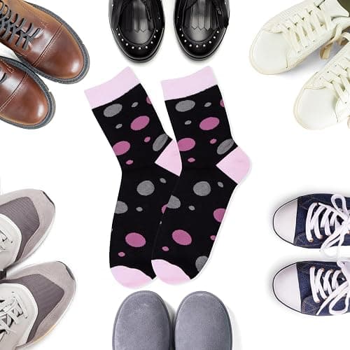 Chalier Cozy 10 Pairs Womens Cotton Socks Soft Ladies Multiple Colors Patterned Original Design Gifts Socks for Womens Girls thumbnail 5