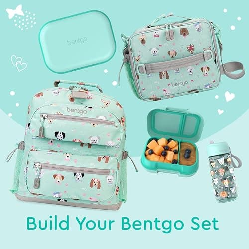 Bentgo Kids Snack - 2 Compartment Leak-Proof Bento Box Container for Snacks and Small Meals, Easy-Open Latch, Dishwasher Safe, BPA-Free for School, Daycare, & Sports - Ideal for Ages 3+ (Aqua) thumbnail 7