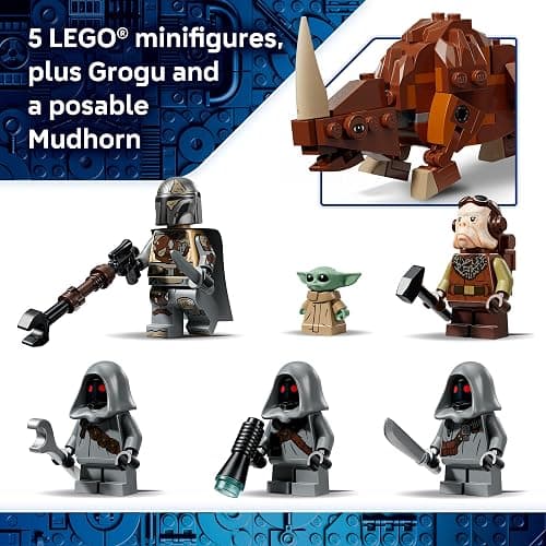 LEGO Star Wars Offworld Sandcrawler and Mudhorn 75453 | Building Toy for Boys & Girls, Ages 14+, Movie Playset, 5 Minifigures & Grogu Figure, 1,683 pieces, Gift for Birthdays thumbnail 6