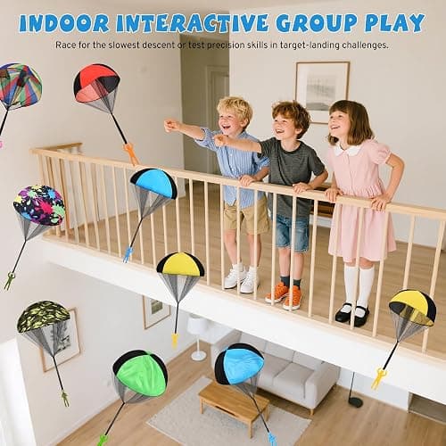 Parachute Toy for Kids, Outdoor Toys Flying Parachute Men, Inside & Outside Toys for or 3 4 5 6 7 8 9 10 11 12 Year Old, Christmas Stocking Stuffers for Kids Grandkids Ideal 2025 Unique Party Favors thumbnail 4