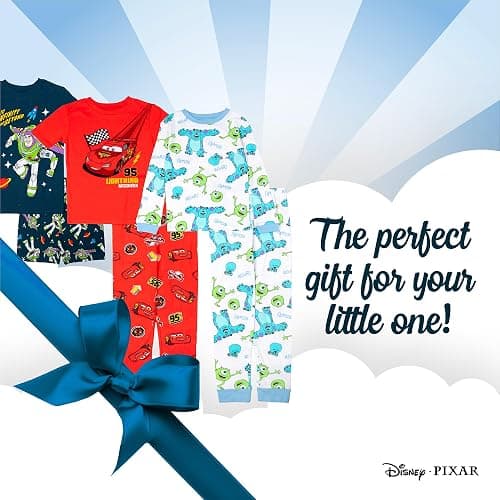 Disney Unisex Kids' 6-piece Snug-fit Cotton Matching Comfortable Pajama Set, Soft & Cute for Kids thumbnail 6