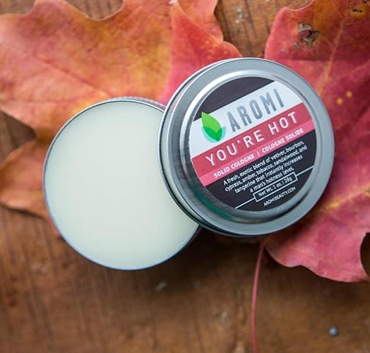 Aromi You're Hot Solid Cologne | Fresh, Woodsy Men's Fragrance, Vetiver, Sandalwood, Bourbon Scent, Small Men's Gift, Vegan, Travel-friendly, Handmade (You're Hot) thumbnail 5