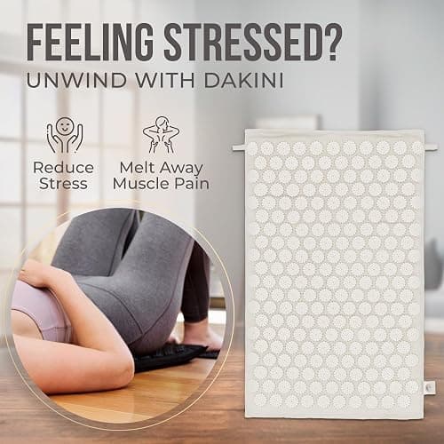 Acupressure Mat and Pillow Set with Mini Pad – Full Body Pain Relief | Mini pad targets hard-to-reach areas like feet, hands and neck for precise pressure relief thumbnail 4