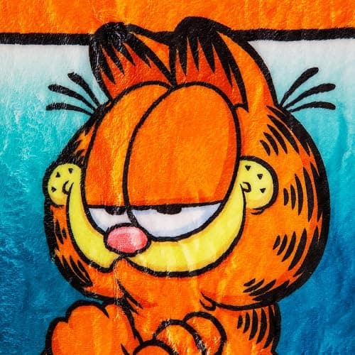 Surreal Entertainment Garfield and Friends Fleece Throw Blanket | Soft Polyester Cover for Sofa, Bed | 45 x 60 Inches thumbnail 2