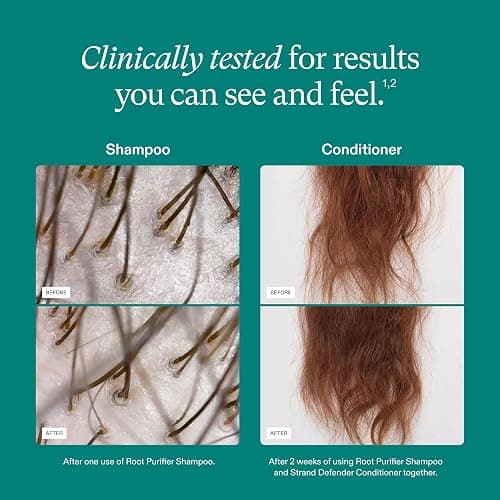 Nutrafol Shampoo, Cleanse and Hydrate Hair and Scalp, Improves Hair Volume, Strength and Texture, Physician-formulated for Thinning Hair, Color Safe, Sulfate Free thumbnail 4