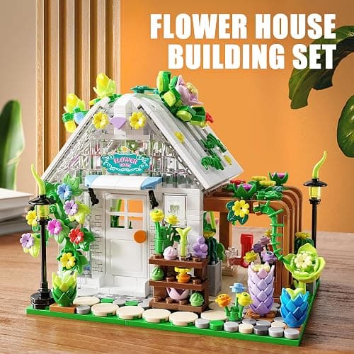 TYCOLE TGL Flower House Building Set with Lights,Garden House Building Toy Kits Compatible with Trend,Creative Greenhouse Playset,Christmas Birthday Gift for Adults or Girls 8-12 Years(719PCS) thumbnail 4
