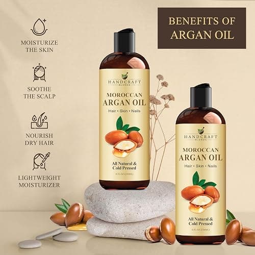 Handcraft Blends Moroccan Argan Oil - 8 Fl Oz - 100% Pure and Natural - Premium Grade Carrier Oil for Skin and Hair - Hair and Body - Massage - Cold-Pressed thumbnail 7