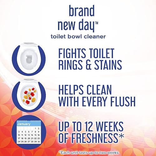 Lysol Click Gel Automatic Toilet Bowl Cleaner, Gel Toilet Bowl Cleaner, For Cleaning and Refreshing – Mango & Hibiscus, 6 applicators (Pack of 4, 24 Count Total) - Mango & Hibiscus - 6 Count (Pack of 4) thumbnail 5