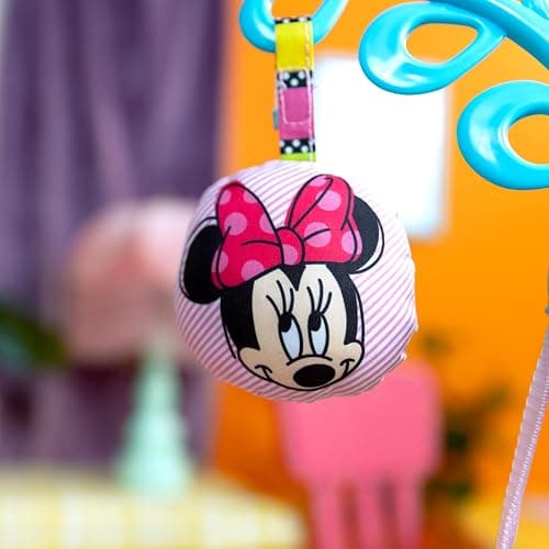 Bright Starts Disney Baby MINNIE MOUSE PeekABoo Baby Activity Center Jumper with 8 Toys, Lights & Sounds, 360-Degree Seat, 6-12 Months (Pink/Blue) thumbnail 12