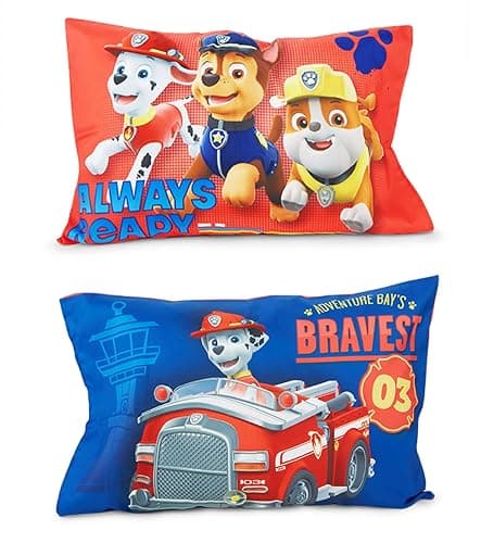 Paw Patrol Calling All Pups 4 Piece Toddler Bedding Set – Includes Comforter, Sheet Set – Fitted + Top Sheet + Reversible Pillowcase for Boys Bed, Blue thumbnail 4